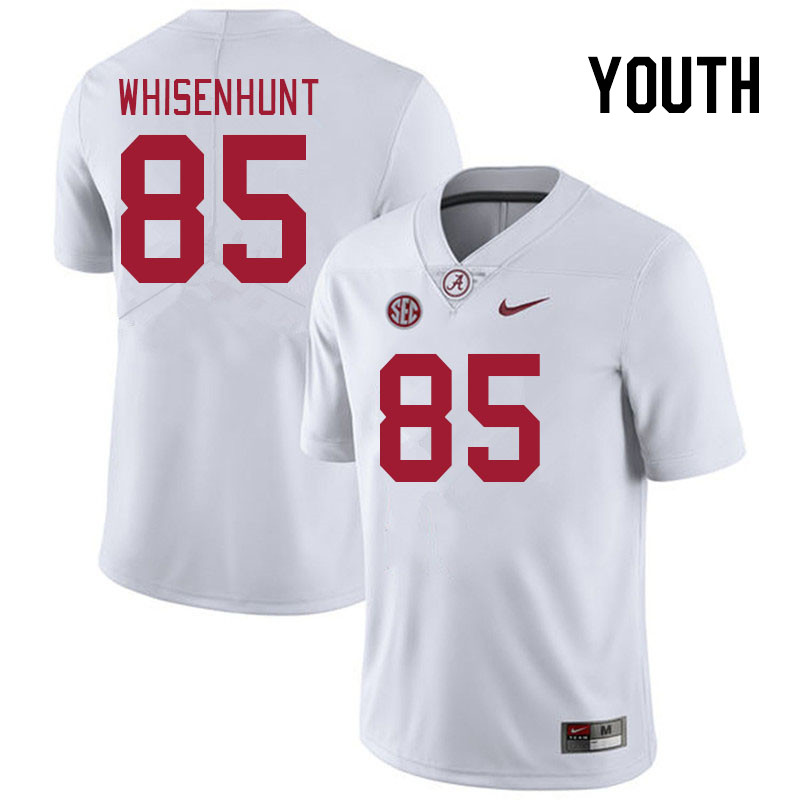 Youth #85 Lane Whisenhunt Alabama Crimson Tide College Footabll Jerseys Stitched Sale-White